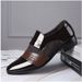 Men's shoes Spring and Autumn new leather shoes men's business formal shoes men's British casual shoes all-matching wedding shoes breathable soft_vogvips.com