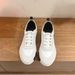 fashion, Individuality, Women's Leisure, Fashionable Flat Sports Leather Mesh, Breathable Running Shoes, Rubber_vogvips.com
