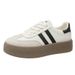 Women's Chunky Sneakers Retro Platform Shoes Breathable Mesh Lace-Up Casual Fashion White & Black Trainer Shoes For Women_vogvips.com
