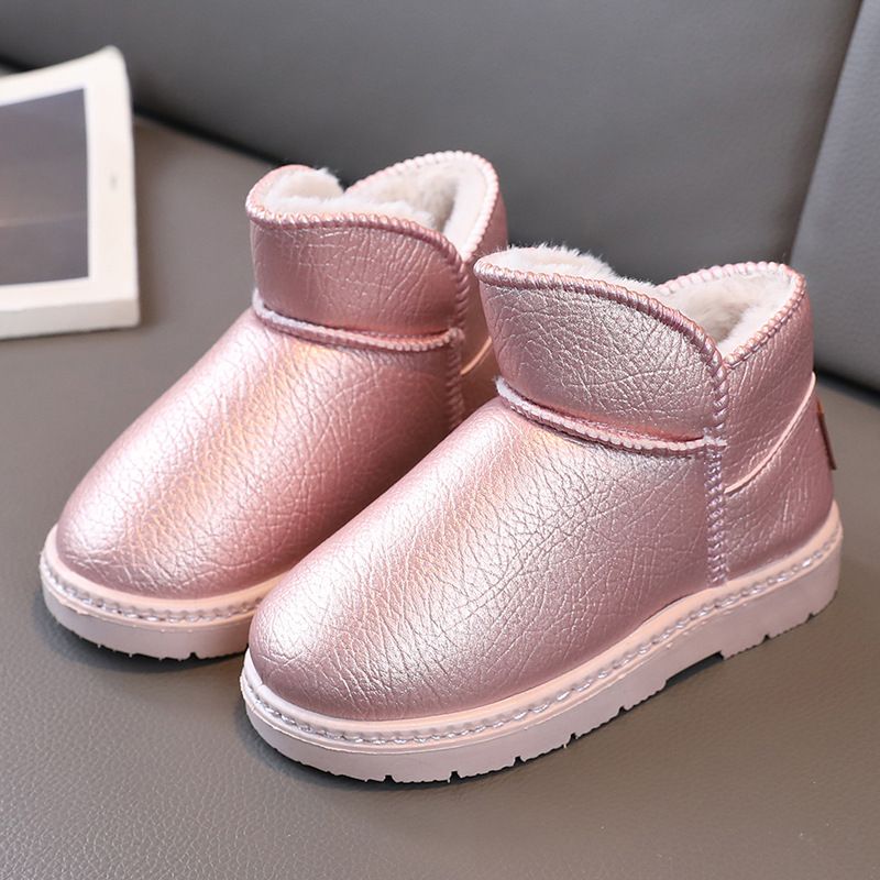 Children's Snow Boots For Boys And Girls 2025 New Style Winter Fleece And Thickened Cotton Shoes_vogvips.com