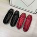 French Small Increase Ballet Single Summer New Mary Jane High Heel Red Leather Shoes_vogvips.com
