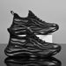 2024 New Autumn Breathable Casual Little White Thick Sole Heightening Dad Men's Flying Weaving Mesh Sports Shoes_vogvips.com