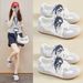 Dexun Women's Mesh Breathable Heightening Shoes Student Running Sports Casual Shoes_vogvips.com