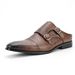 Men's business dress shoes senior sense personality design half drag_vogvips.com