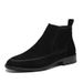 Chinese Chelsea Leather Boots American Martin Leather Fur Short Boots Business Leather Boots_vogvips.com