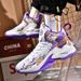 Basketball shoes Men's summer high top anti-slip wear-resistant rebound shock absorption shoes_vogvips.com