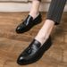 Men's Ladies Formal Patent Leather Comfortable Wedding Evening Footgear_vogvips.com