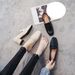 Niche Small Leather Shoes For Women Soft Leather Mid Heel Slip On Work Shoes Single Shoes For Women Spring And Autum_vogvips.com
