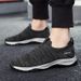 Summer Flying Weaving Walking Leisure Sports Couple Breathable Shoes, Middle Aged And Elderly Shoes_vogvips.com