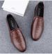 Casual Leather Shoes Men's Small Leather Shoes Men's Shoes Lazy Shoes Gingham Men's Shoes_vogvips.com