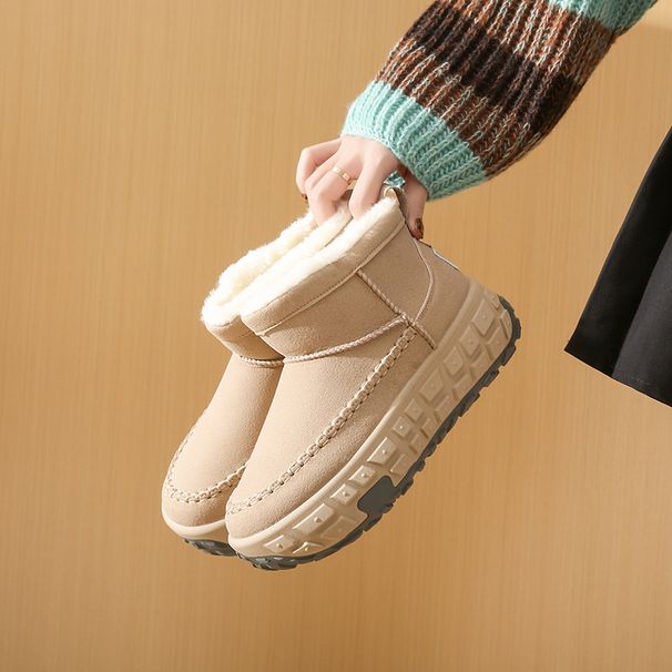 Women's Shoes Plush High Top Snow Boots Women's Winter New Student Ins Version Warm Casual Shoes Cotton Shoes LD7502_vogvips.com