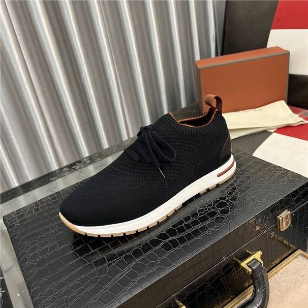 Men's Knitted Slip-On Casual FLYKNI Comfortable Breathable New Sports Trendy Shoes_vogvips.com