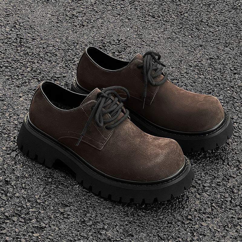 New Leather Spring Men's Shoes High-top Men's Heightening Tooling Martin Boots_vogvips.com