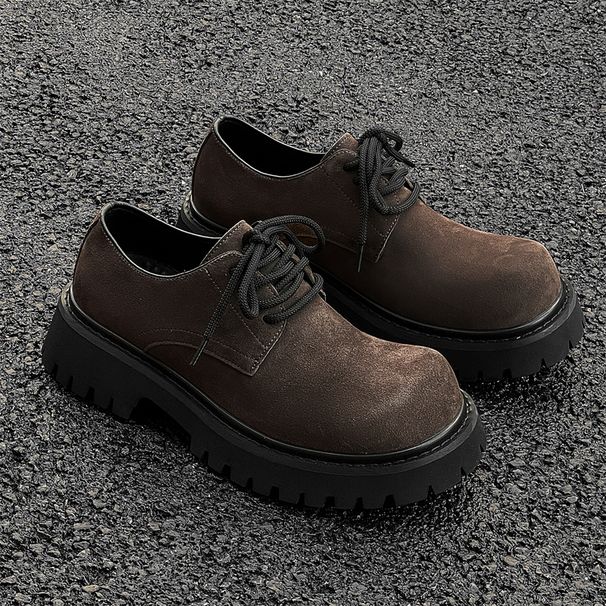 New Leather Spring Men's Shoes High-top Men's Heightening Tooling Martin Boots_vogvips.com