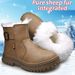 Snow Boots, Men's Warm Wool Boots, One Foot Thick And Plush Outdoor Leisure Work Warm Shoes, Labor Protection Shoes_vogvips.com