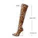 Sexy Leopard Print Stiletto Boots For Women – Stretchy Slip-On Pointed-Toe Heeled Boots With Non-Slip Rubber Sole (Sizes 35-42)_vogvips.com