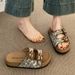 Women's Summer Outdoor Sandals Slip-resistant Beach Thong Slippers Stylish Design Comfortable Footwear For Casual Occasions_vogvips.com