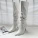 Women's Stacked Boots – 7cm Stiletto Knee-High Boots (2 Colors)_vogvips.com