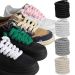 Shoelaces Bold Cotton Linen Twist Weave Shoelaces Solid Color Rope Shoes Laces Men Women Trendy Personality Kpop Sport Casual_vogvips.com