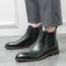 New Fashion Chelsea Boots Men's Brown Retro High-top Men's Boots European And American Fashion Boots British Gentleman Leather Boots_vogvips.com