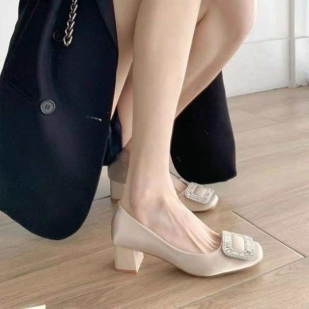 2026 French-style Pointed-toe Women's 2026 Spring/autumn New Style Platform Shoes_vogvips.com