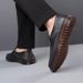 Spring And Autumn Season Daily Commuting Soft Sole Handcrafted Breathable Top Layer Cowhide Men's Casual Leather Shoes_vogvips.com