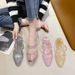 Cross-border Crystal Transparent Non-slip Jelly Plastic Ins Women's Summer Hollow Two-way Wear Sandals With One Strap_vogvips.com