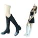 New Spring Autumn Summer Mesh Single Low Heel High Tube White Beige Boots Plus Size_vogvips.com
