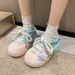 A New Style Of Thick-soled Sneakers For Girls And Students, A Versatile Set Of White Sneakers And Sporty Casual Large-headed Shoes_vogvips.com