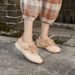 High-end Washed Casual For Women, Vintage Distressed Raw Edge Sneakers With Rubber Outsole, Non-slip And Comfortable_vogvips.com