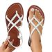 Cross-border Women's Flat | 2026 Summer New Solid Color Woven Thong Sandals Women For Outdoor Wear Wholesale_vogvips.com