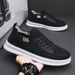 Summer Men's Breathable Mesh Shoes, Men's Sports Shoes, Korean Version Trendy Versatile Non-Slip Knitted Casual Sneakers_vogvips.com