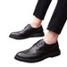 Euro Step Brogue Carved Pointed Lace-Up Leather For Men Spring New Business Formal British Style Office Shoes_vogvips.com
