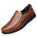 TerraStride Men's Large Size Genuine Leather 45 Breathable Hollow 46 Dad Middle-aged And Elderly Shoes Business Casual Non-slip_vogvips.com