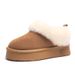 Tatzler Genuine Leather Wool Integrated Waterproof Sangpo Snow Boots Thick-Soled Women's Shoes 2025 Winter New Model_vogvips.com