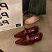French Single Shoes, Flat Shoes, Height Increase In Spring And Autumn, Small Fragrant Single Shoes, Soft-soled Shoes, Retro Mary Jane Women's Shoes_vogvips.com