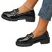 Small Leather Shoes Women's New Thick Heel Single Shoes Large Size Platform Shoes Loafers_vogvips.com
