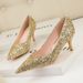 Women S Pumps Style Fashionable And Sexy Nightclub Slimming Stiletto High Heels Banquet Shallow Mouth Pointed Toe_vogvips.com