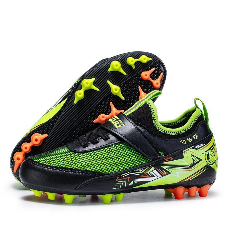 Soccer Shoes Soccer Cleats Football Boots Trainingshoes Youthsoccerboots New Low-Top Children's Mesh Shoes With Velcro Boys' Training, AG Long-Studded_vogvips.com