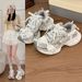 Women's Parisian Bow Platform Chunky Shoes Mesh Breathable Low Top Casual Sports Summer New Style 2026_vogvips.com