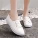 for Women New Korean Style Versatile Casual Student Flat Harajuku Sneakers Classic Internet Celebrity White Canvas Shoes_vogvips.com