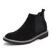 Men's Fashion Chelsea Boots With Hidden Wedge – Slip-Resistant & Comfortable Mid-Calf Boots For Autumn & Winter (Black/Grey, Sizes 38-46)_vogvips.com
