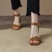 Women's High Heels 2026 Summer New Elegant Retro Square Open Toe Chunky Heel Sandals With Back Zipper Wholesale_vogvips.com