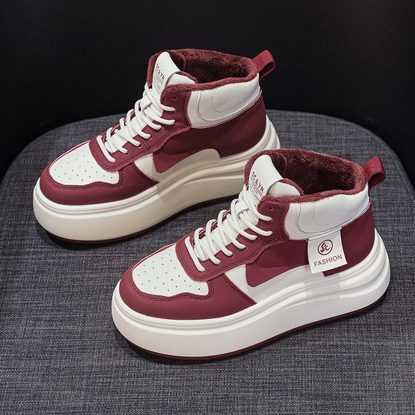 thick-soled Little White Shoes Women's Heightening Little White Shoes Casual Classic Female Student Board Shoes_vogvips.com