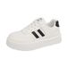 White Shoes New Version Female Student Thick Bottom Heightening Sports Shoes Casual Street Shooting G7701_vogvips.com