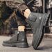 European Warm Series Men's Martin 2025 Autumn New Side Zipper British Style Motorcycle Leather Durable High-top Workwear Trendy Boots_vogvips.com