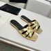 In Stock 2025 Large Size Women's Shoes, Flat-Heeled Summer New Woven Sandals, Flat Slip-On Sandals For Women_vogvips.com