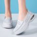 Autumn And Summer Nursing Shoes, Genuine Leather Women's Air Cushion, Soft Breathable Thick Sole, Work Shoes For Women_vogvips.com
