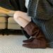 2025 British Style Pointed Pleated Martin For Women 2025 Autumn Winter New Fashion Versatile Niche Casual Slouch Boots_vogvips.com