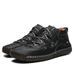 European Warm Series Autumn Winter New High-top Martin Closed-toe Hand-sewn Short Outdoor Fleece-lined Large Size Men's Boots_vogvips.com